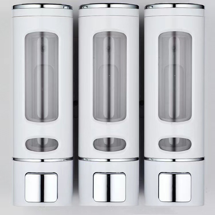 Диспенсер для мыла с тремя ручками для отелей, настенный, бутылка для жидкого мыла, бутылка для шампуня