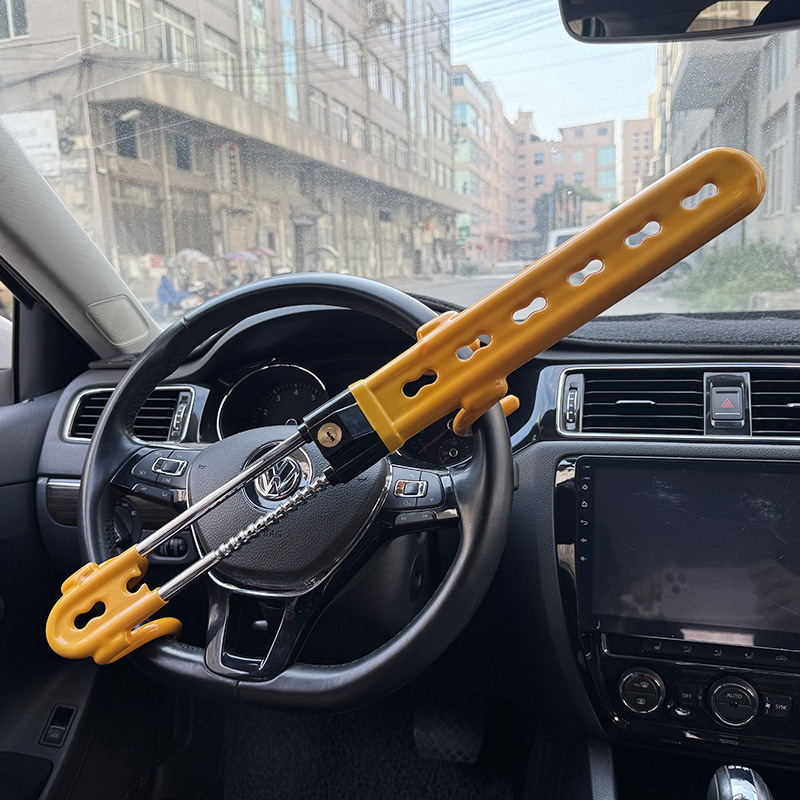 Anke Car Steering Wheel Lock Car Lock Anti-Theft Lock Lock Car Front Lock Self-Defense Telescopic Handlebar Lock