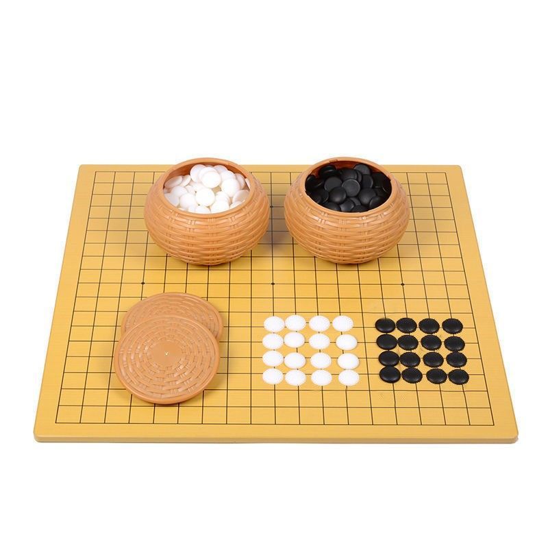 Go Children Beginner suit Game Chess Pieces Gobang Chess Two-in-One Chessboard melamine 19-way chessboard