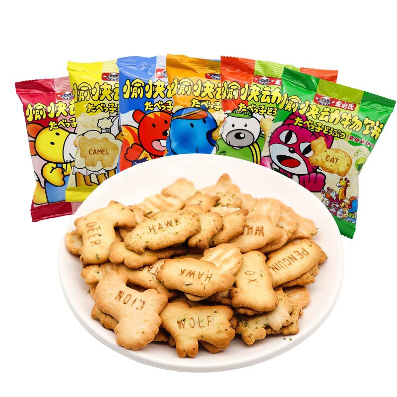 Jinbi happy animal biscuit 18g children baby biscuit snack 18g