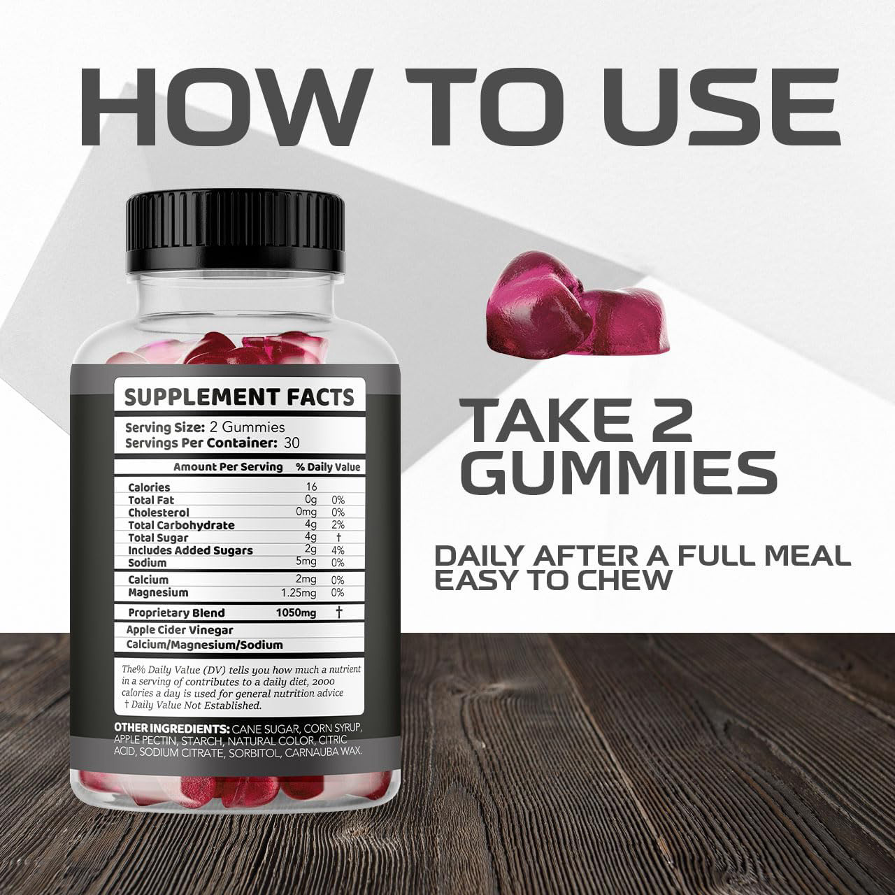 Cross-Border Amazon Tk Apple Gummies Men's Dietary Supplement/Apple Gummies Spot Source Factory