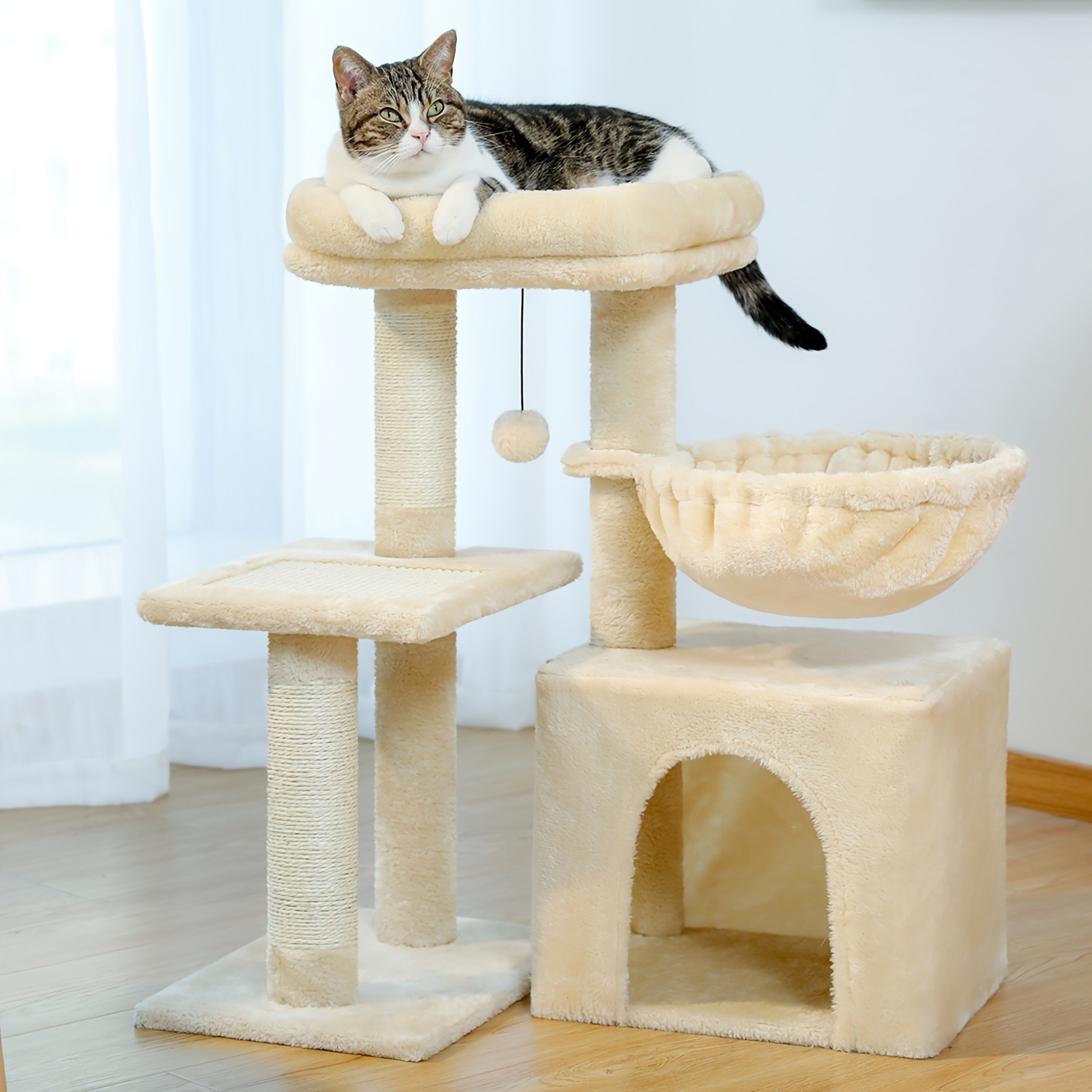 ③m 428 Durable Build Versatile Small Cat Tree for