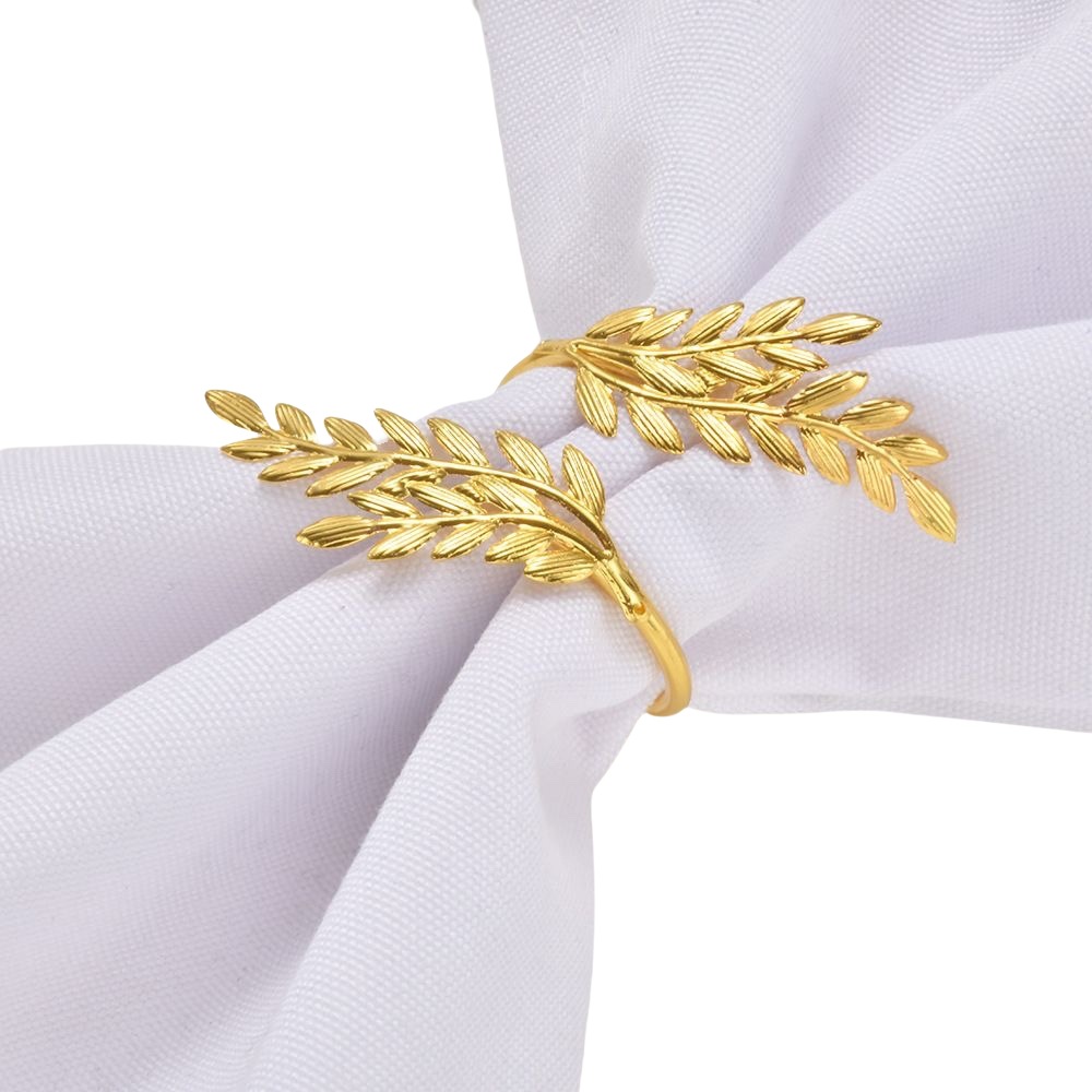 Wheat Napkin Ring Party Holiday Decorations European and American Hotel Western Food Metal Napkin Buckle All-match Simple Louth Cloth Ring