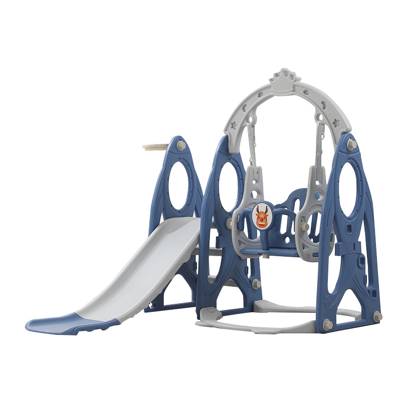 Rocket children's slide swing baby high handrail indoor and outdoor home large slide combination baby four in one