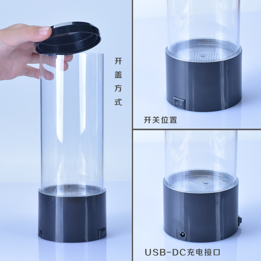 Cross-Border Hot Selling Led Jellyfish Lamp USB Colorful Color Changing Atmosphere Lamp Creative Night Light Silent Desktop Decoration Small Lamp