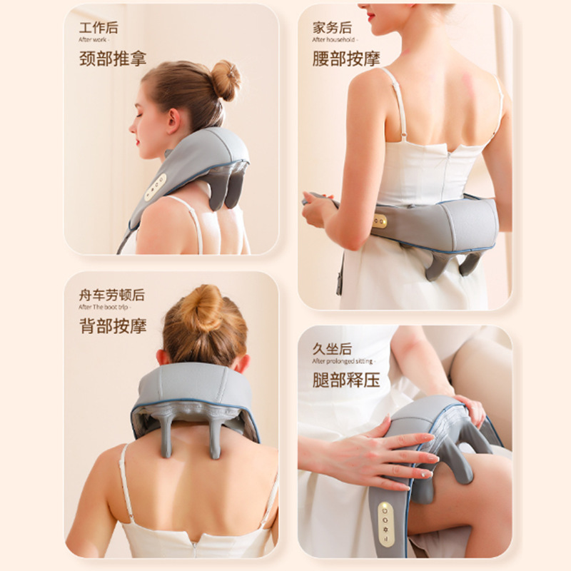 New cross-border trapezius cervical vertebra massager neck massager shoulder neck kneading massage neck protector shawl