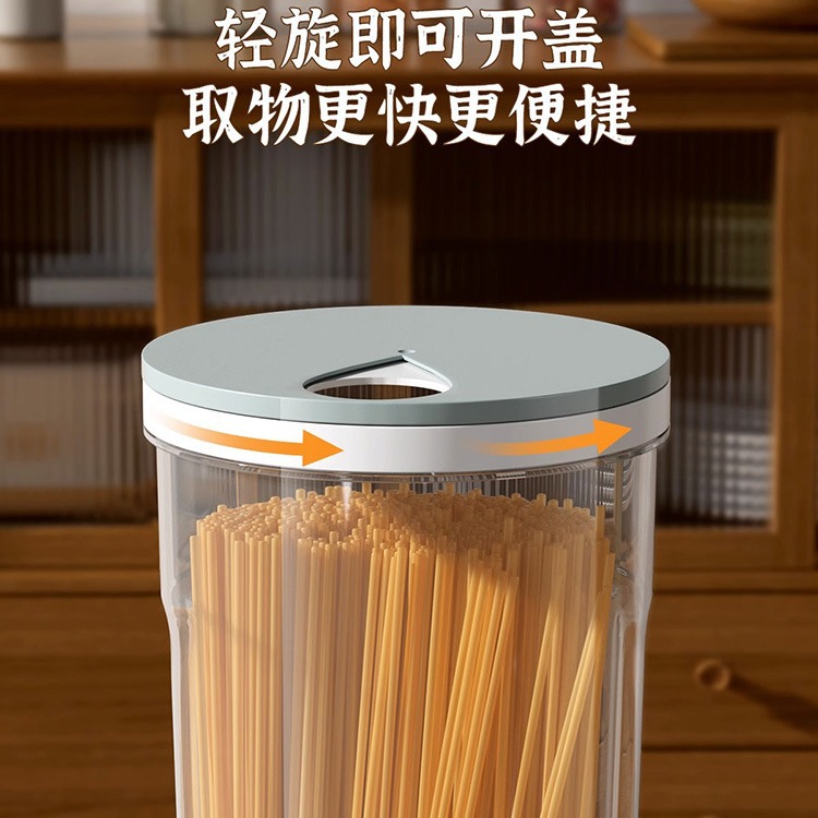 Kitchen Noodles Storage Box Noodles Pasta Bucket Sealed Canned Large Capacity Cereals Transparent Storage Tank