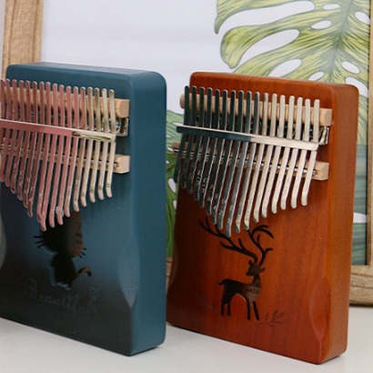 Yulu Has You Thumb Piano Portable Music Thumb Piano Beginners Come into the Wind Playing Simple 17-21 Sound Instrument