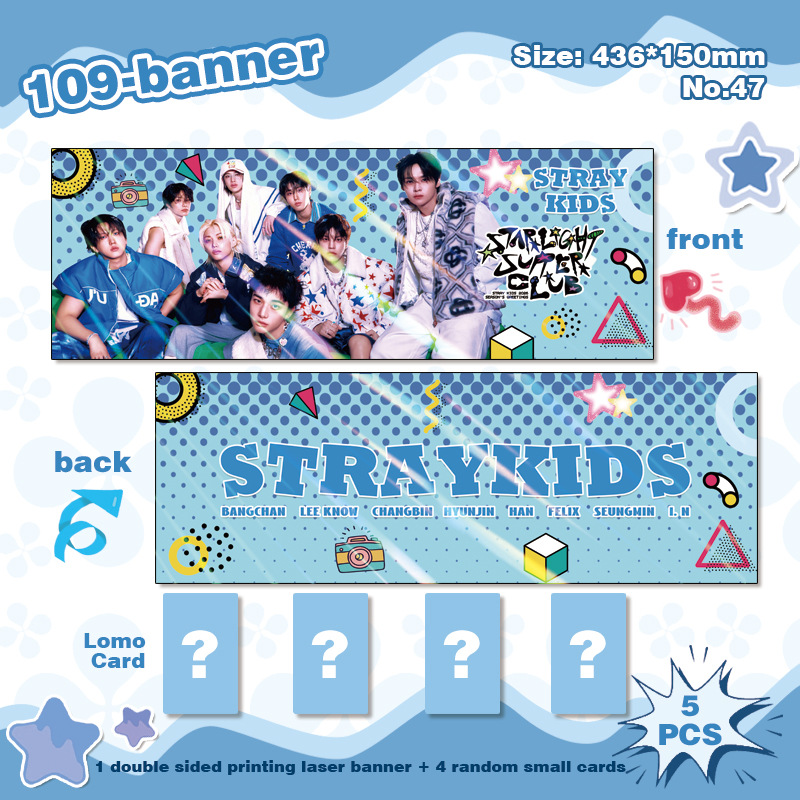 Katseye 4Eve Handheld Banner for Love Str Female Star Merchandise Wholesale