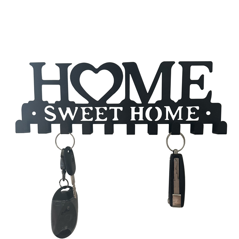 Кросс-бордерная вешалка для ключей, металлический художественный декоративный крючок для ключей, вешалка для пальто и шляп на стену