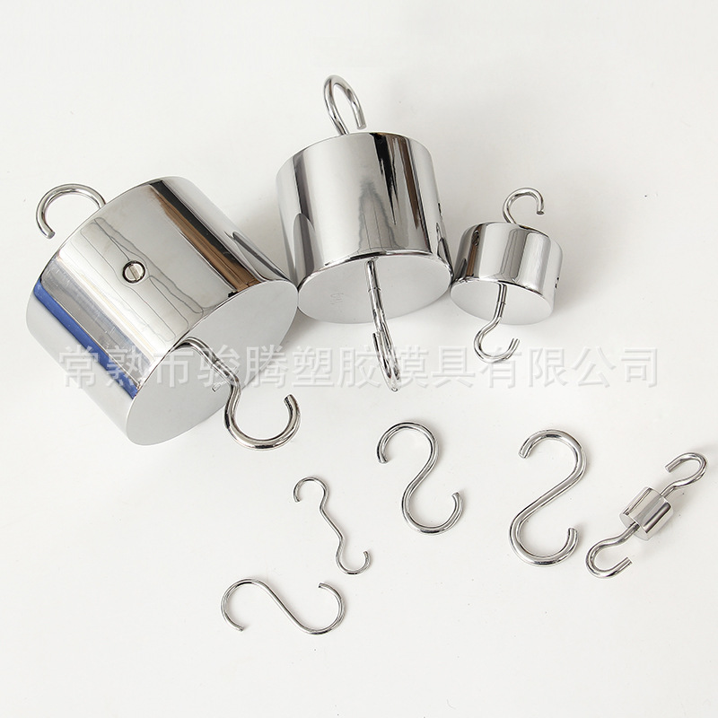 Factory supply stainless steel double hook weight stainless steel M1 grade 2kg double hook with hook weight hook method code tension