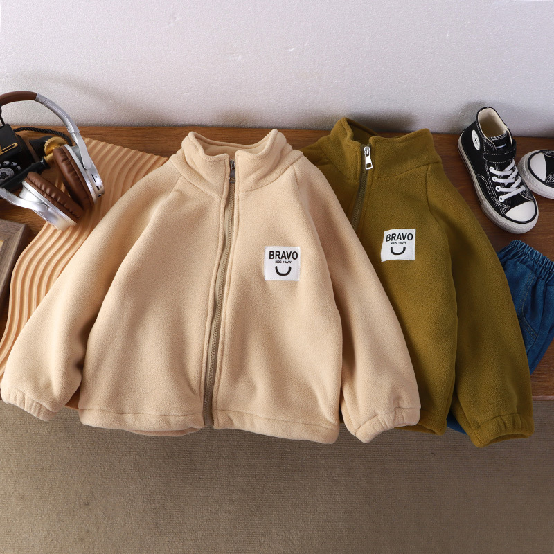 Pre-Sale for 10 Days! Children's Winter Fleece-Lined Thickened Jacket, Cotton Coat for Older Kids, Versatile for Boys and Girls, Warm Outerwear for Babies