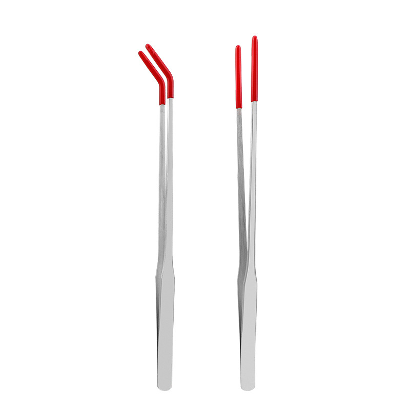 New Stainless Steel Food Feeding Clip, Reptile Pet Feeding Pet Feeding Tweezers, Aquatic Plant Landscaping Clip Feeder