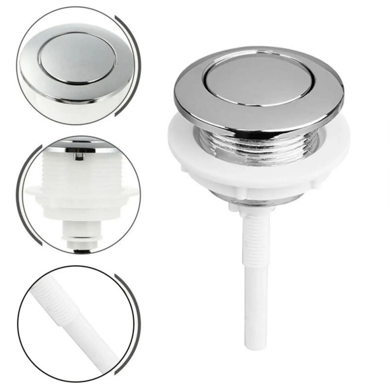 Toilet Tank Button Round Single Button Button 38mm Seat Drain Button Old-fashioned Toilet Tank Cover Press Button