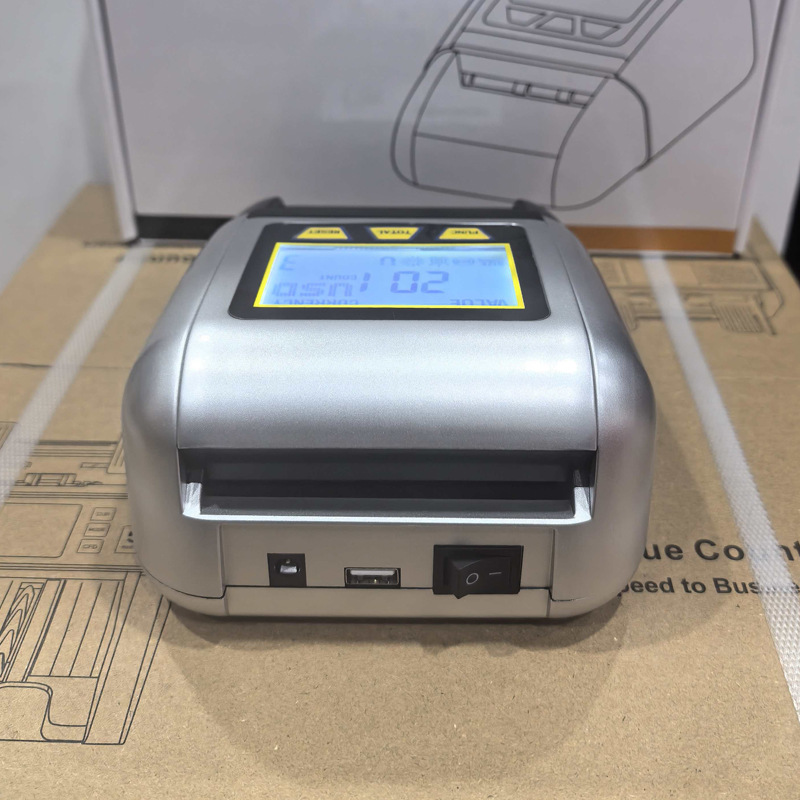Small Handheld Portable Dollar and Euro Foreign Currency Detector with Built-In Lithium Battery Multi-Country Currency Detector to Detect Authenticity