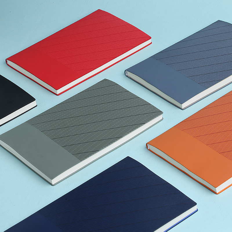New Twill Cross-border Notebook Gift Box suit Custom Logo Business Office Soft Leather Notepad Accompanying Gift