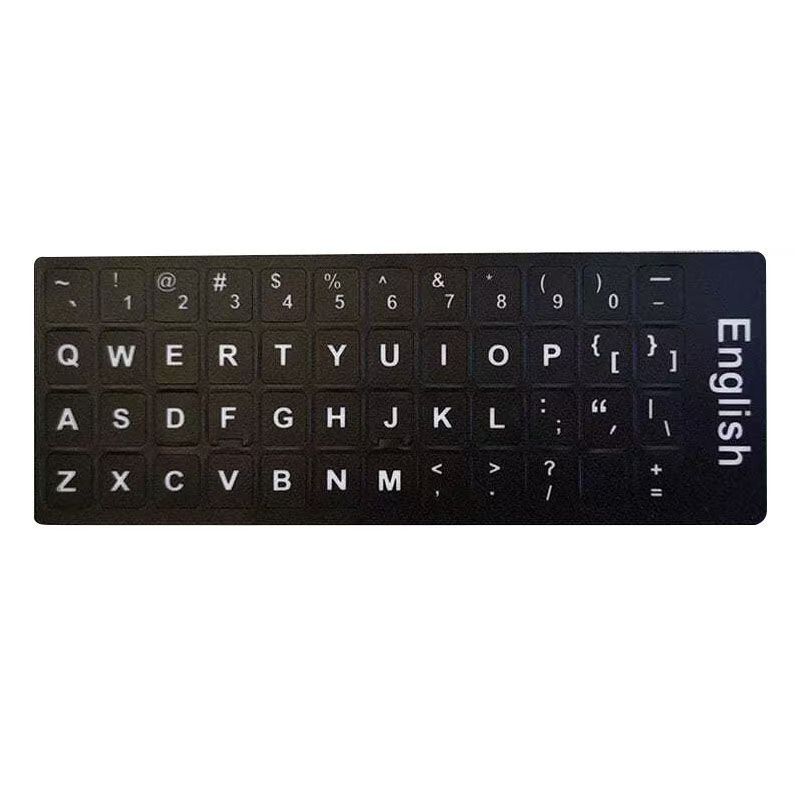 Keyboard stickers Russian French English keyboard alphabet stickers desktop computer keyboard single English large character stickers universal