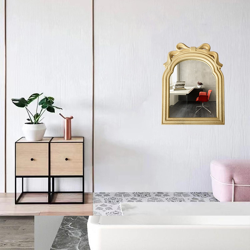 Wall-Mounted Decorative Mirror, Simple and Creative Bathroom Mirror, Vanity Mirror, Bathroom Wall-Mounted Mirror, Creative Design