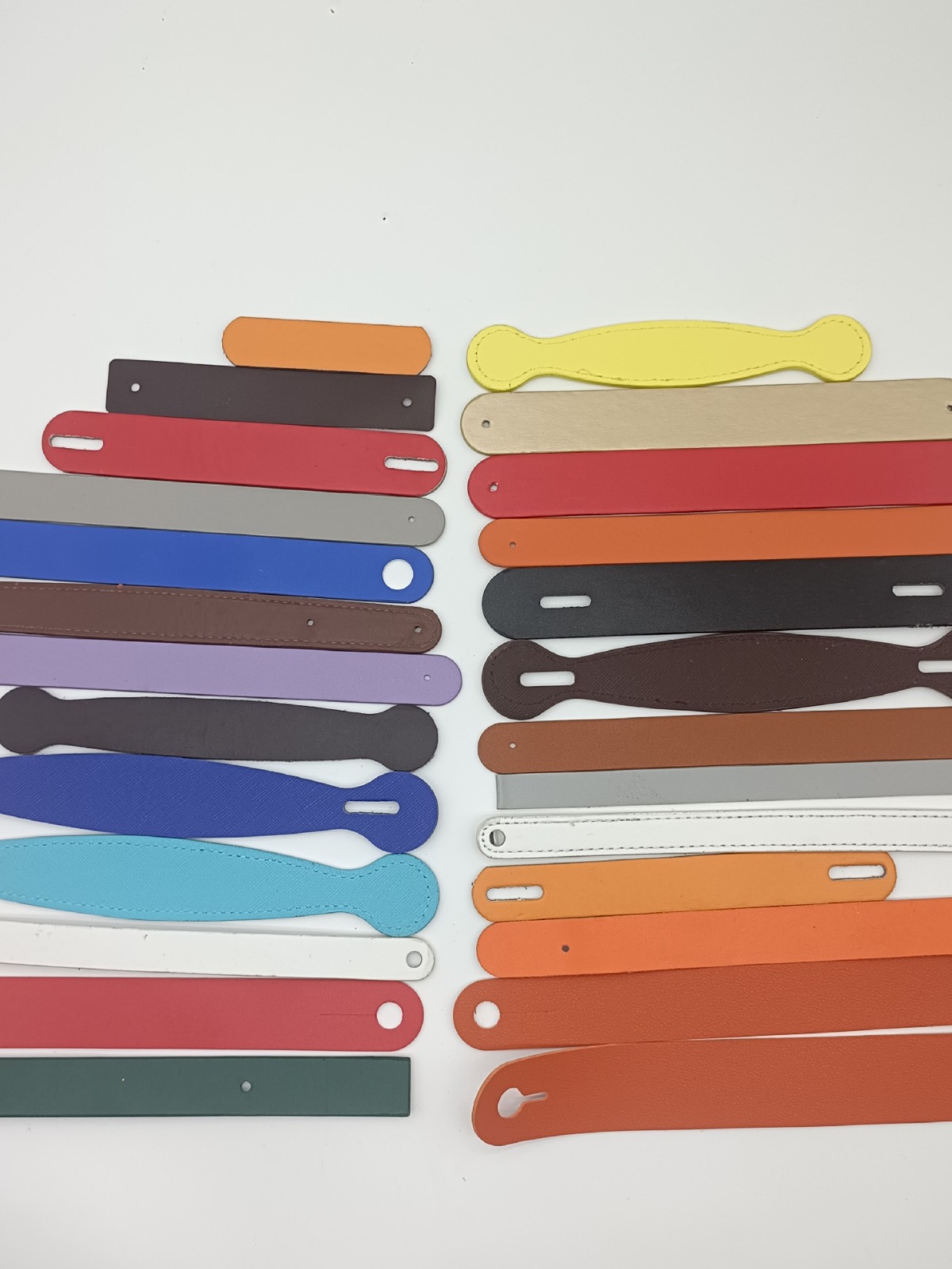 in stock PU leather handle gift box leather handle luggage accessories festival moon cake packaging box handle wholesale