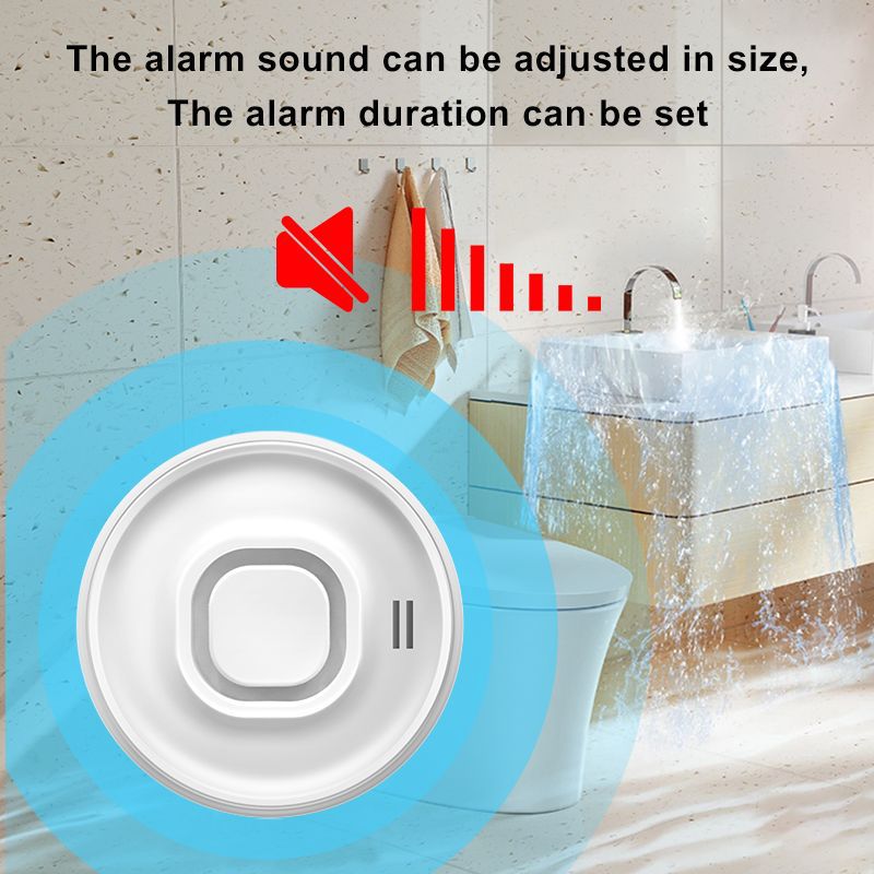 Three-Dimensional Graffiti Wifi Water Immersion Alarm Water Leakage Detector Smart Life App Remote Control Support Alexa