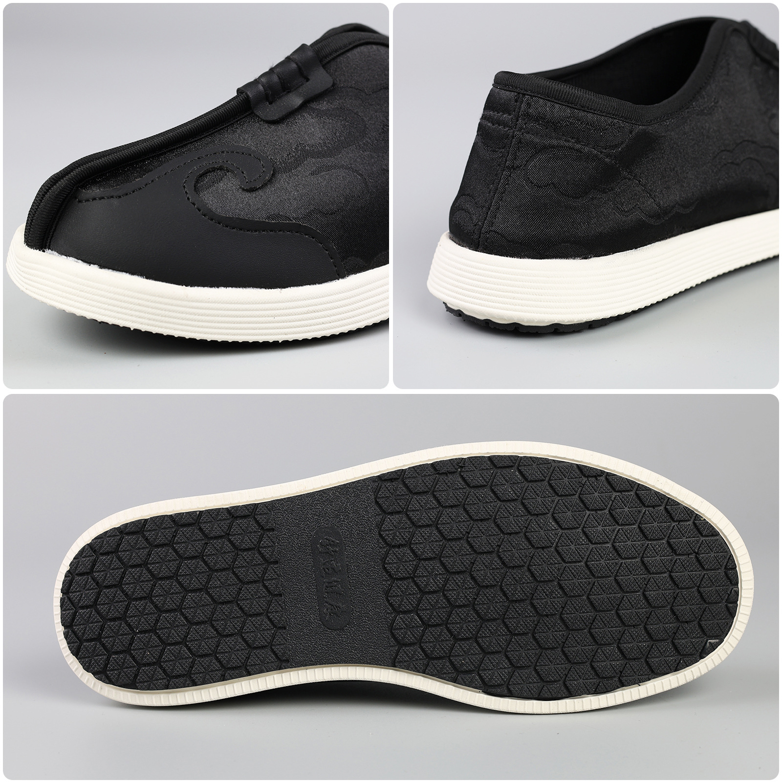 Spring, Autumn and Summer High-End Men's and Women's Taoist Practice Single-Beam Lightweight Non-Slip Soft-Soled Cloud Hook Cloud Head Spreader Shoes