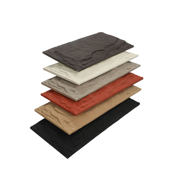 PU stone leather background wall mushroom stone PU imitation stone light culture stone wall brick simulation slate large plate ultra-thin