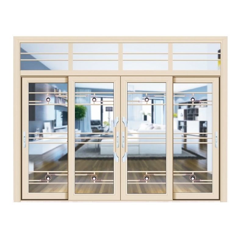 Double-Layer Tempered Glass Sliding Door Kitchen Balcony Living Room Bathroom Sliding Door Hollow Door Aluminum Alloy Cross-Border Wholesale