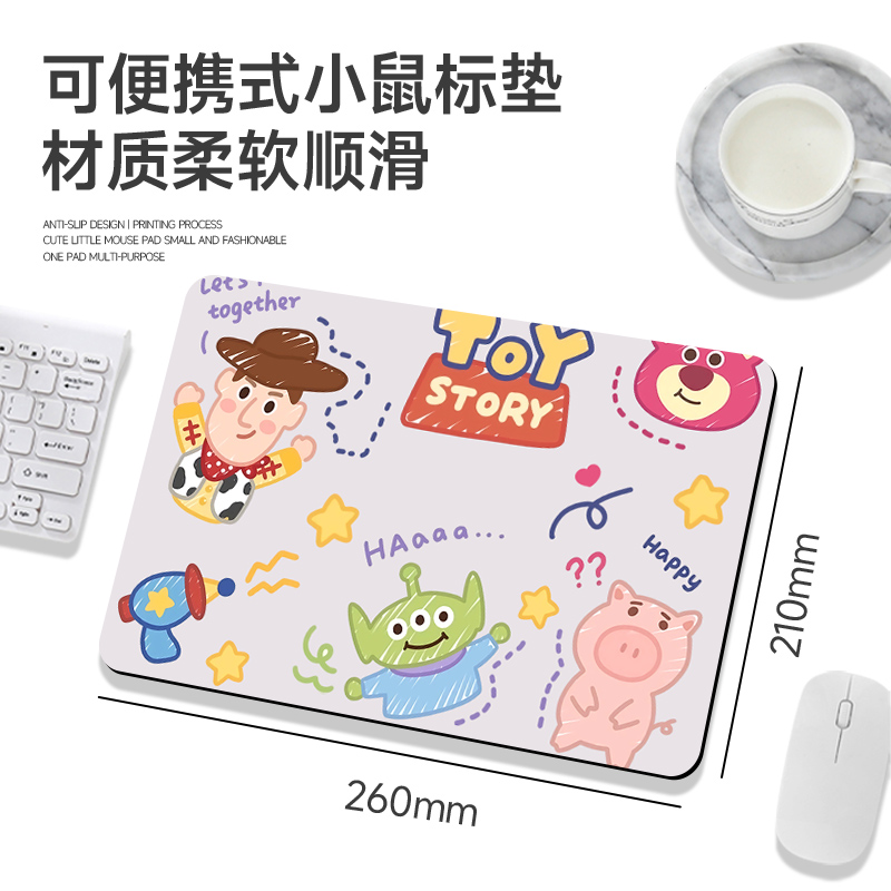 Blow-Dry Puppy Small Mouse Pad for Girls, Slip-Resistant and Wear-Resistant Soft Pad for Office Entertainment, Thickened Computer Desk Pad with Wrist Support