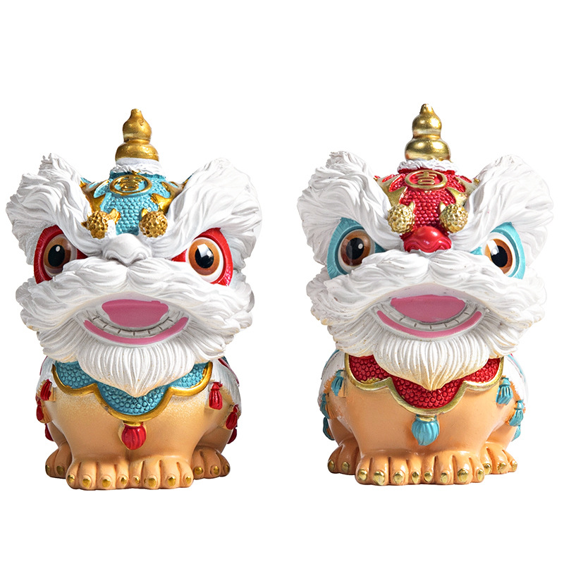 Creative Foshan Lion Dance Cultural and Creative Special Gift Set Business Event Annual Meeting Send Customers Souvenirs Birthday Gifts