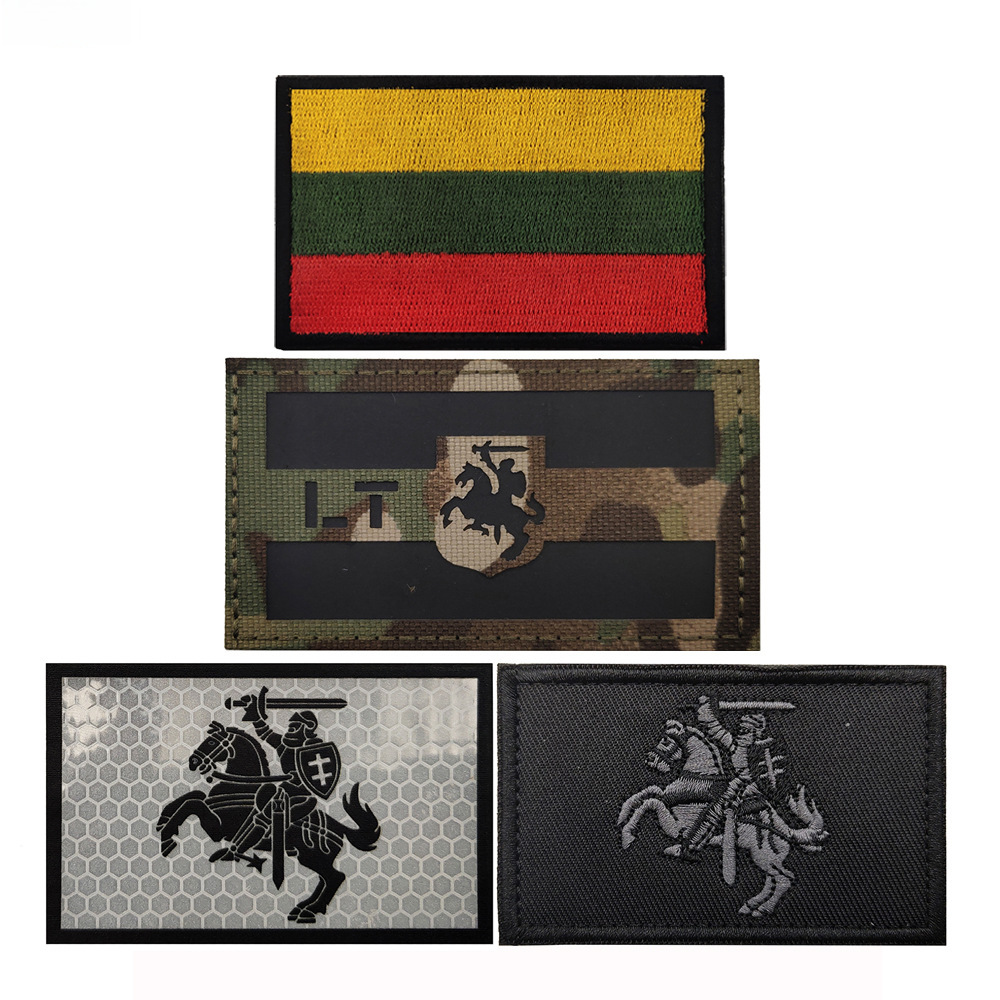 Haike Outdoor Spot Polo's Sea Three Kingdoms Ceramics Reflective Velcro Cloth Patch Various Flag Embroidered Cloth Patch