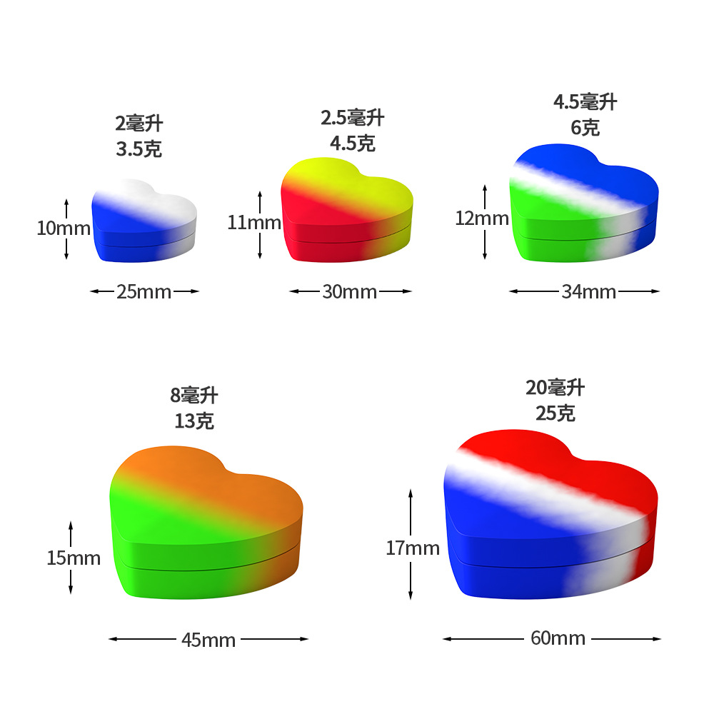 Cylindrical Silicone Storage Box Cigarette Oil Ointment Pill Storage Box Mini Silicone Box Round Cigarette Ointment Box
