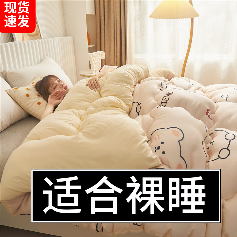 Квилт Квилт Ядро Кондиционера Двойной Весенний и Осенний Квилт Утолщенный Зимний Квилт Односпальный Студенческий Квилт Общежития