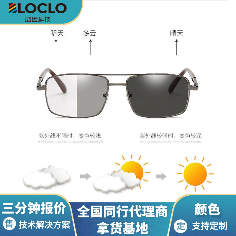 Bloclo Color-Changing Pigment Uv Ultraviolet Photosensitive Ink Colorless to Color Injection Molding Long Weather-Resistant Photochromic Powder