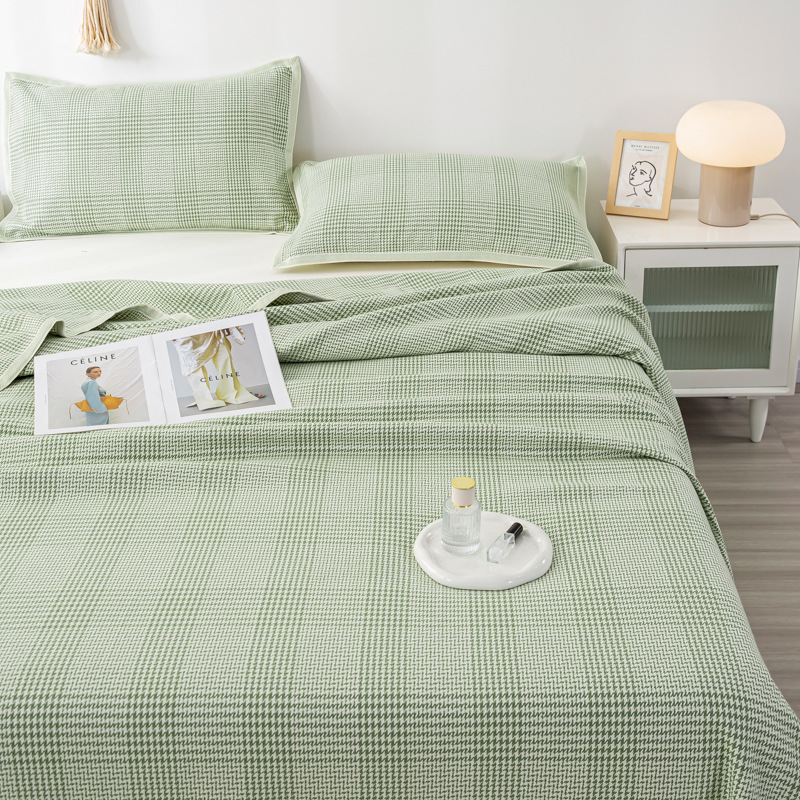 Manufacturer Produces Linen-Cotton Cooling Mats, Air-Conditioning Linen Mats, Foldable and Machine Washable, Suitable for Infants and Toddlers