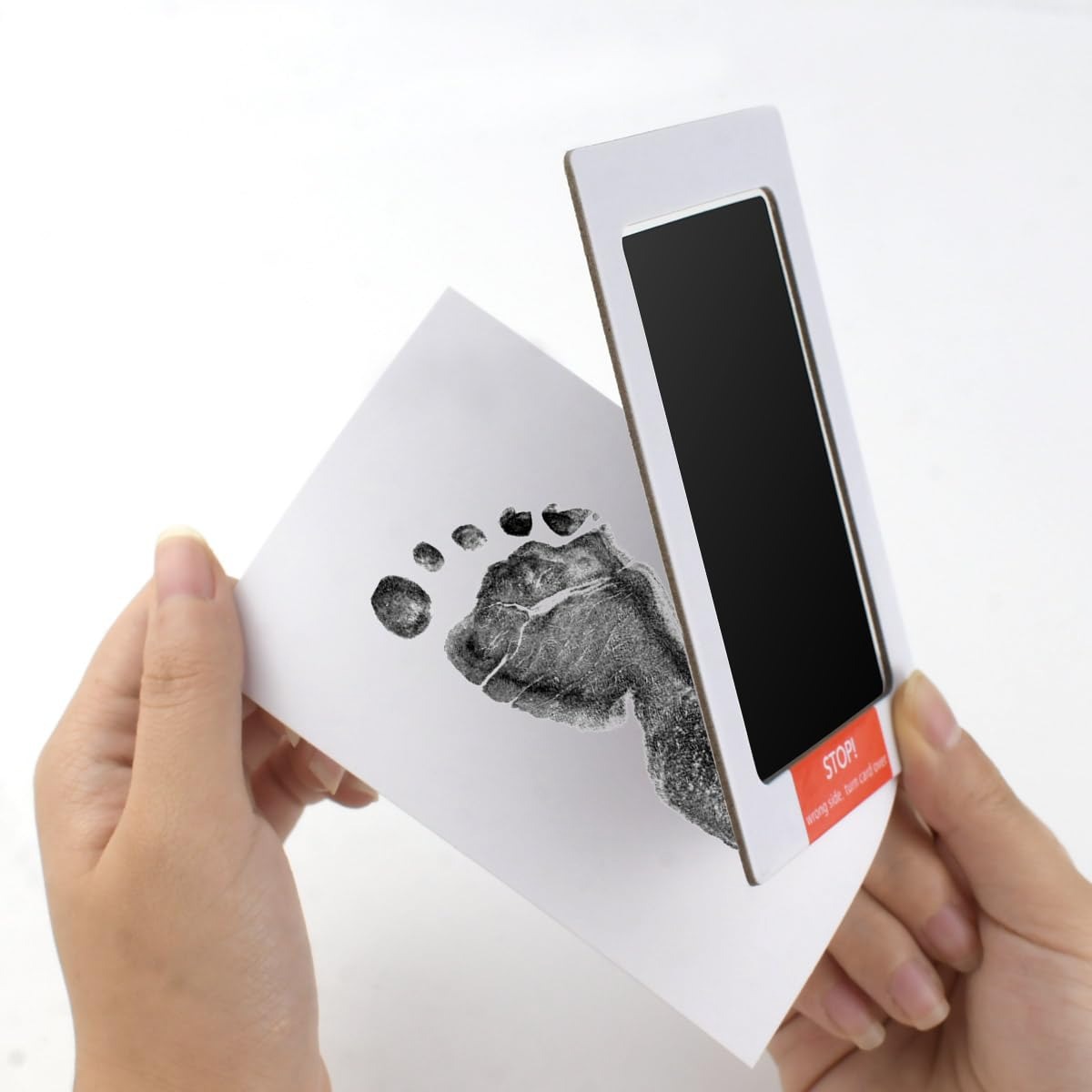 Wholesale Baby No-Wash Safe Special Ink Pad Baby Card Hand and Foot Print Ink Newborn Commemorative Postcard