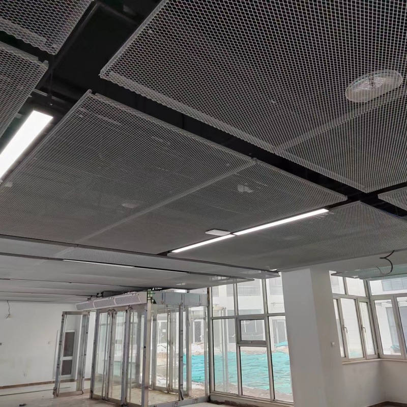 Wholesale ceiling aluminum mesh decorative aluminum pull mesh diamond stretch decorative ceiling aluminum mesh ceiling aluminum mesh