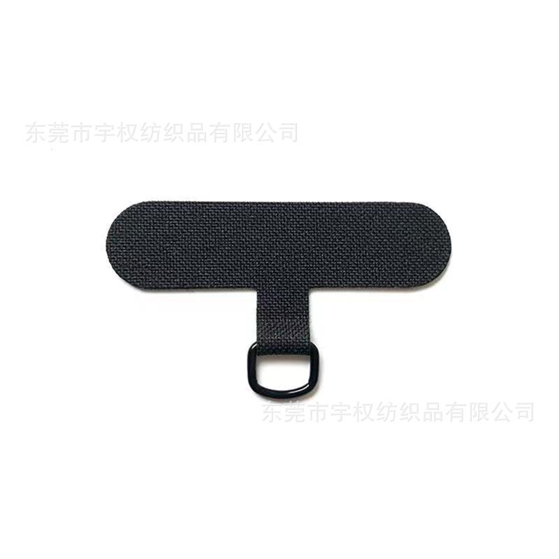 Factory wholesale mobile phone lanyard fixed gasket special universal clip neck oblique connection artifact detachable black