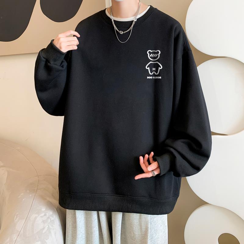 Explosions! Autumn Jacket Men's Round Neck Sweater Men's Hong Kong Style Long Sleeve T-shirt Men's Jacket Men's WY343-P28