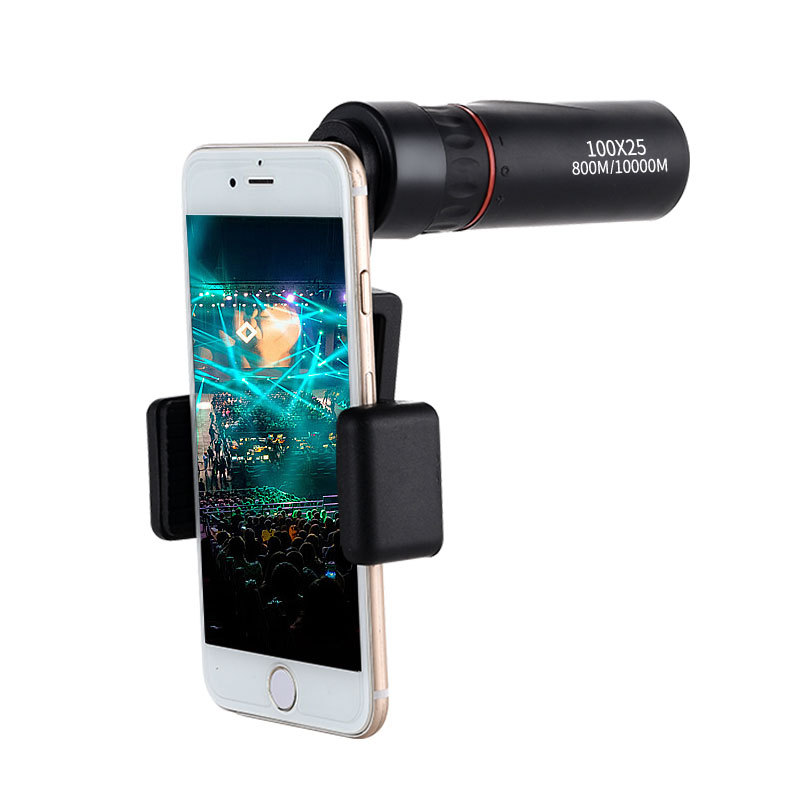 Cross-Border 10X25 Monocular Telescope High-Power High-Definition Portable Professional Low-Light Night Vision Outdoor Kidsren's Telescope