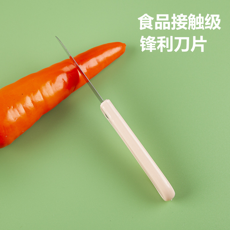 [Factory Ready Stock] Stainless Steel Foldableing Fruit Knife, Portable Peeling Knife, Camping Style Household Foldableing Knife, Melon and Fruit Knife