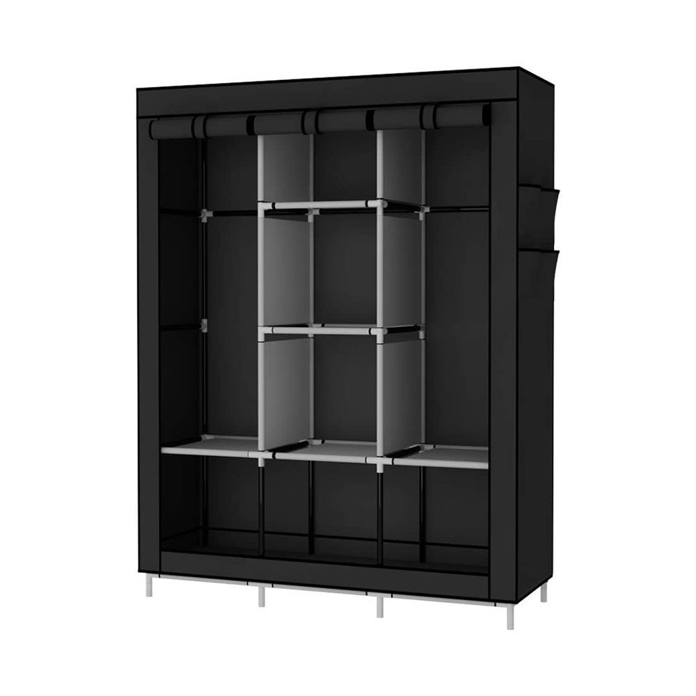 Casual and Fashionable Non-Woven Wardrobe Combination Overall Student Dormitory Single Room Dustproof Storage Hanging Wardrobe Wholesale