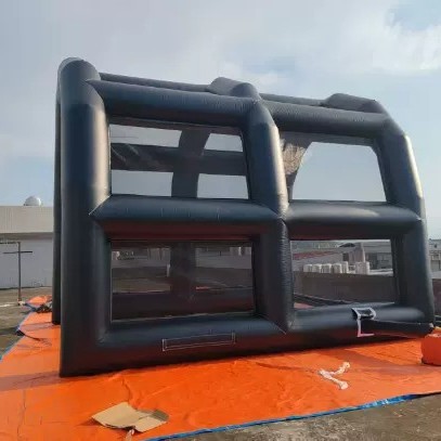 Inflatable Square Tent Outdoor Camping Rainproof Outdoor Fully Automatic Tent Explorer Inflatable Tent Black