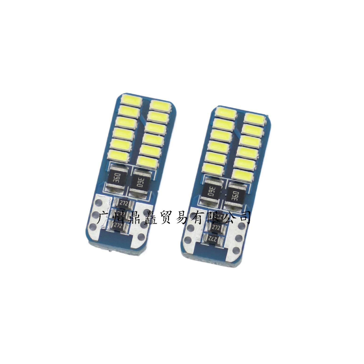 Светодиоды для автомобилей индикатор ширины CANBUS T10-3014-24 лампа для чтения номерного знака