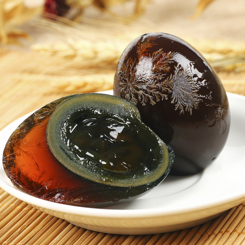 Shendan 20 Pieces of Pine Flower Preserved Eggs, No Anti-Sound Heart Duck Preserved Eggs, Hubei Specialty Duck Eggs, Lead-Free Craftsmanship, First-Yield Turning Eggs