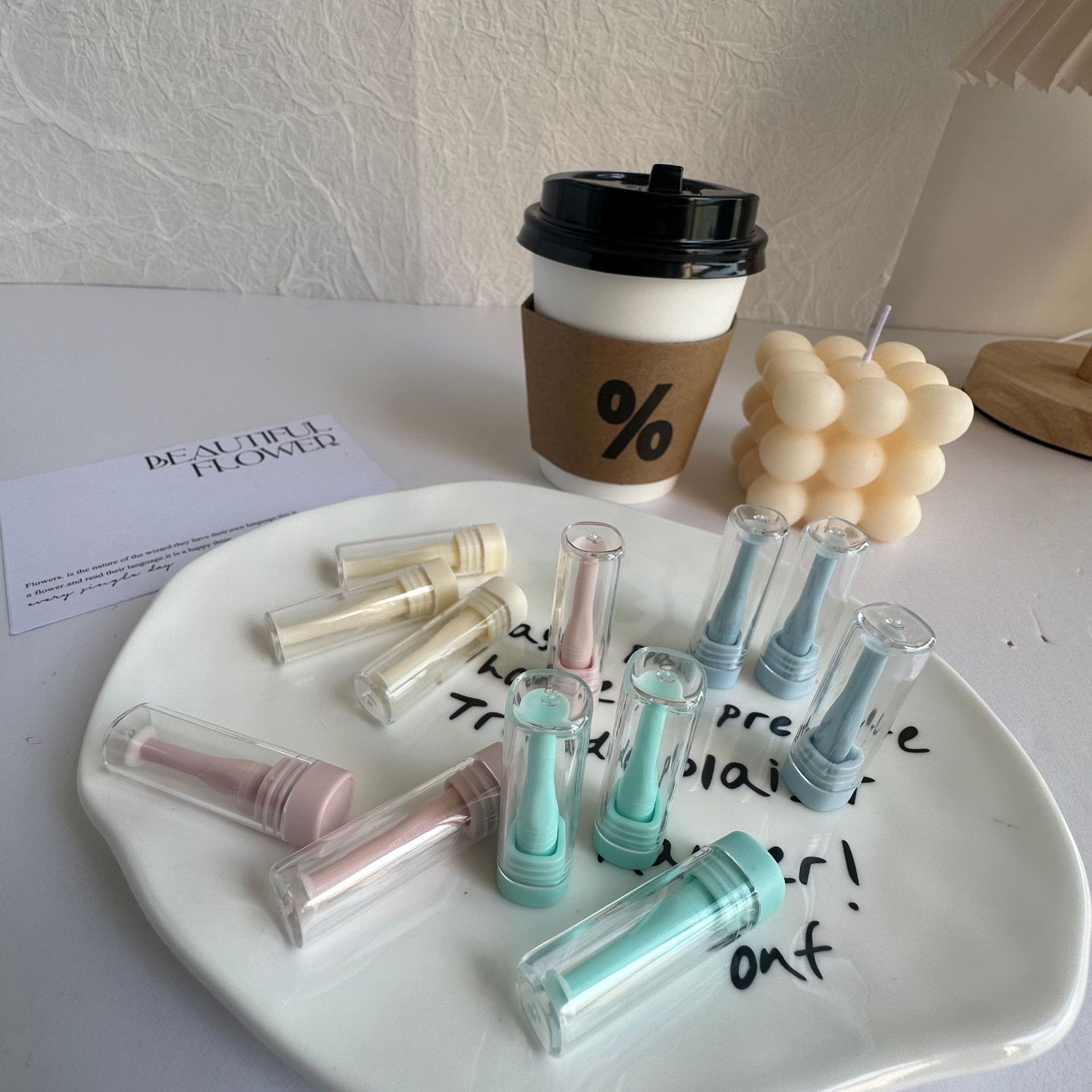 RGP ортокератологическая линза жесткая контактная линза стик OK линза присоска для ношения стик макаронного цвета экстрактор контактных линз