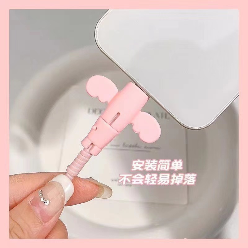 Little angel data cable protective sleeve anti-break charging cable protective sleeve mobile phone wire connector charging protective sleeve wholesale