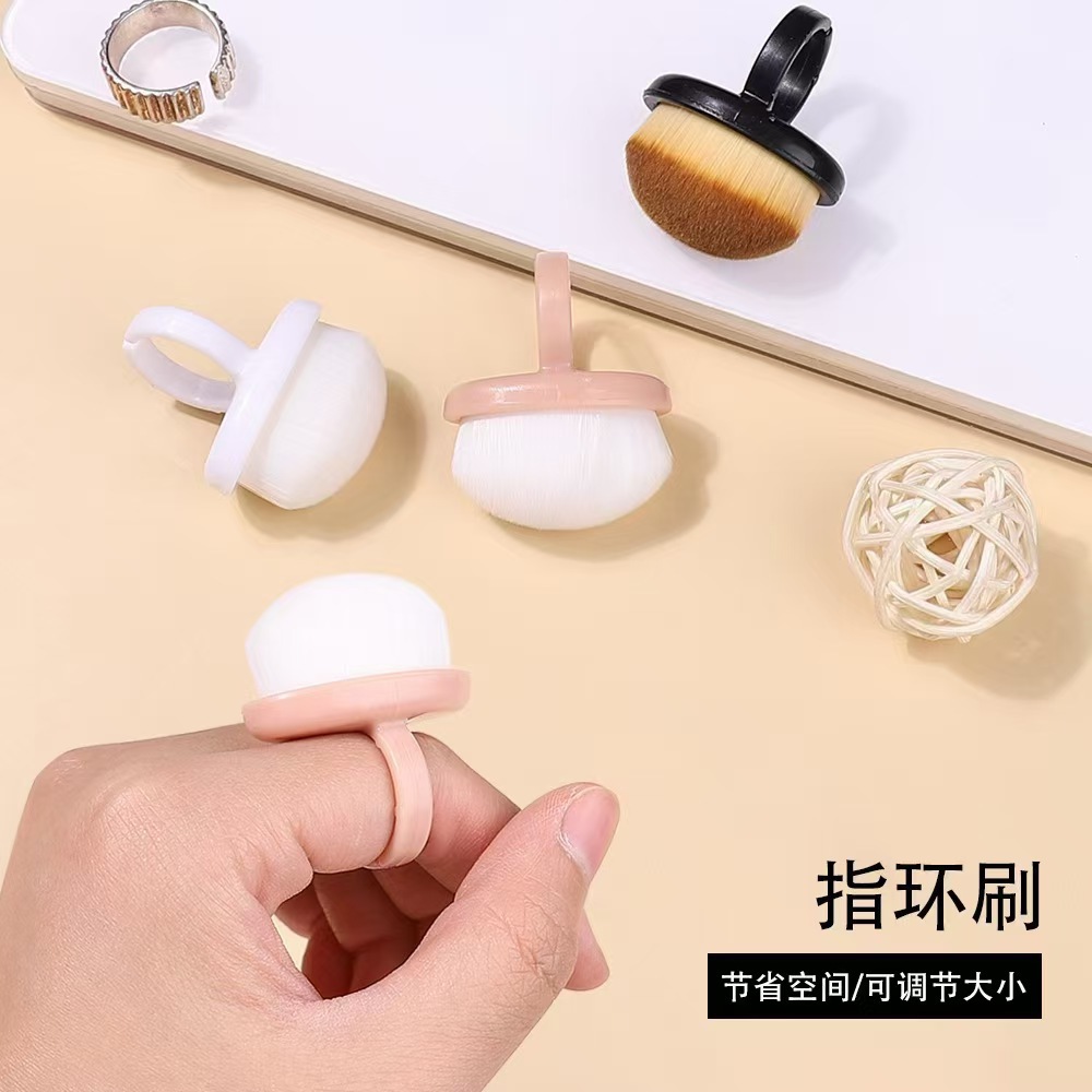 New Ring Nail Art Pre-treatment Rear Edge Dust Brush Finger Button Fine Soft Brush Nail Sweeping Dust