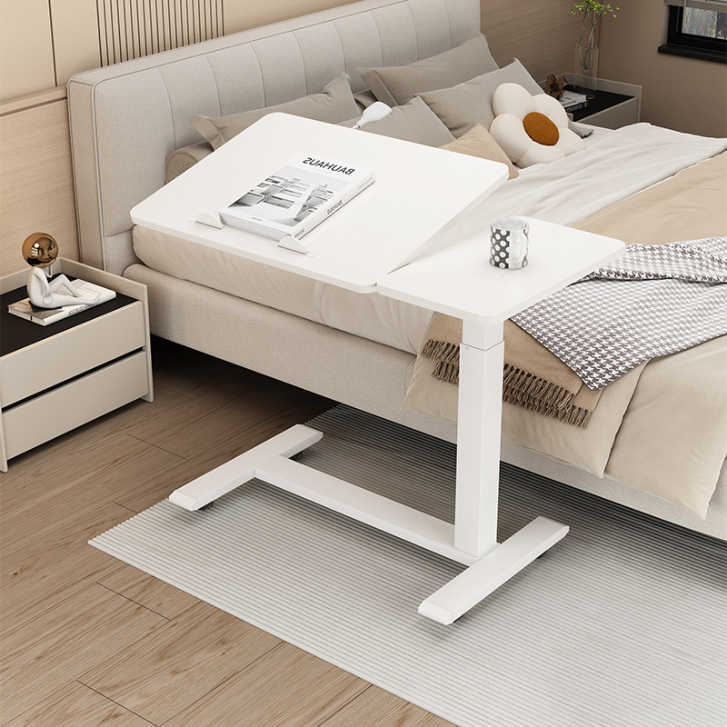 A Yidong Hydraulic Pneumatic Flip Desktop Lifting Table Bedside Table Home Sofa Bedroom Desk Lazy Student