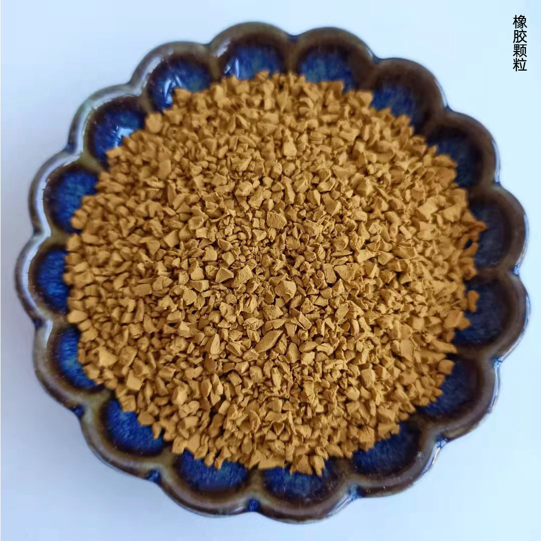 Supply Tire Black Rubber Granules Asphalt Building Materials Rubber Powder School Park Playground Color Rubber Granules