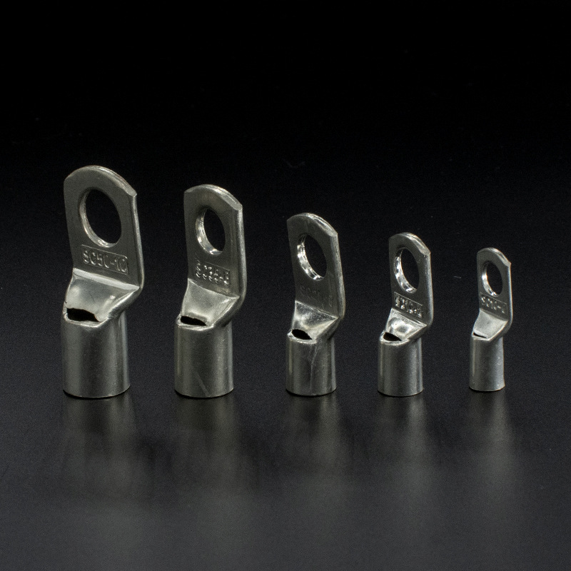 CJH Copper Nose Connector SC10-6 Copper Cold Pressed Terminal Peep Copper Terminal Bare Terminal Wire Ear